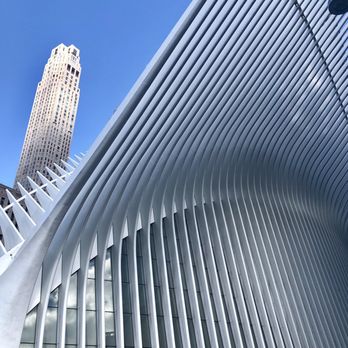 Oculus - Outside of Oculus. Patrolled by gazillions of NYPD - Landmarks & Historical Buildings Near Me - New York, New York