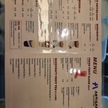 Artisan Coffee & Tea - Menu Apr 7, 2024 - Coffee & Tea Near Me - Bayside, New York