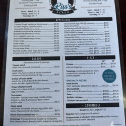 Riss's Place - Menu
