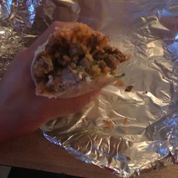 Sorry I already ate half the burrito . This place is good