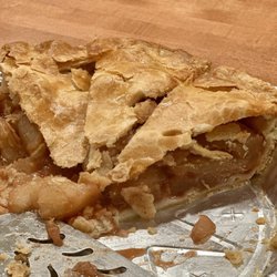 Country Desserts - Apple pie is overloaded with apples inside with no added sugar, so you can taste the tartness; crust has a buttery flavor too. Yummy!