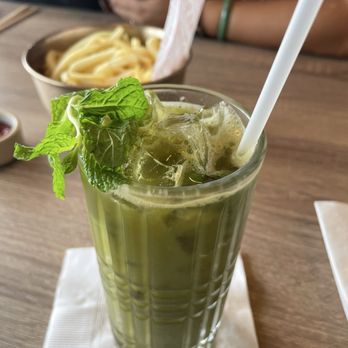 Domo Domo - Matcha Mojito Mocktail - Japanese Near Me - Ewa Beach, Hawaii Domo Domo - Matcha Mojito Mocktail - Japanese Near Me - Ewa Beach, Hawaii