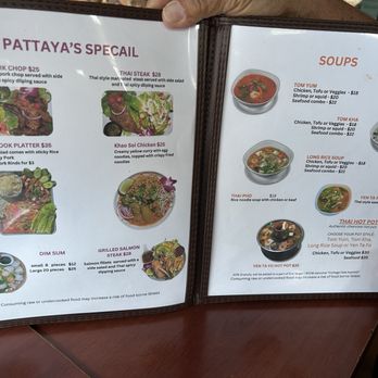 Pattaya Thai - Menu 10/13/25 (5 of 5) - Thai Near Me - Honolulu, Hawaii