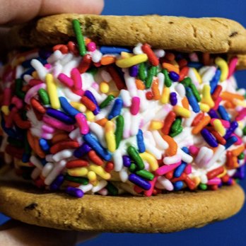 Paradise Ice Cream - Vanilla ice cream Cookie Sandwiches. Tasty. I can't resist rainbow sprinkles!! - Ice Cream & Frozen Yogurt Near Me - Springfield, Virginia