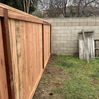 High Desert Affordable Fencing - Completed replacement redwood fence. - Fences & Gates Near Me High Desert Affordable Fencing - Completed replacement redwood fence. - Fences & Gates Near Me