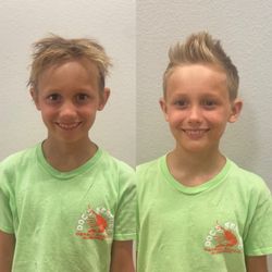 ATX VIBE Hair Studio - Client selfie, before and after