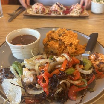 Raices Latin Kitchen - Surf and Turf in front and the Fish Tacos in the rear! - Mexican Near Me - Millsboro, Delaware