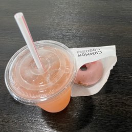 Watermelon Lemonade and Strawberry donut