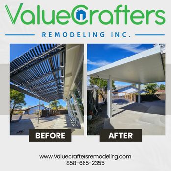 ValueCrafters Remodeling - Patio cover before & after - General Contractors Near Me ValueCrafters Remodeling - Patio cover before & after - General Contractors Near Me