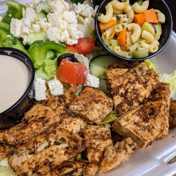 Pita Grill - Chicken Shawarma Plate. Chicken shawarma served with Greek salad and tahini sauce. And more. $13.75. - Mediterranean Near Me - Chapel Hill, North Carolina Pita Grill - Chicken Shawarma Plate. Chicken shawarma served with Greek salad and tahini sauce. And more. $13.75. - Mediterranean Near Me - Chapel Hill, North Carolina