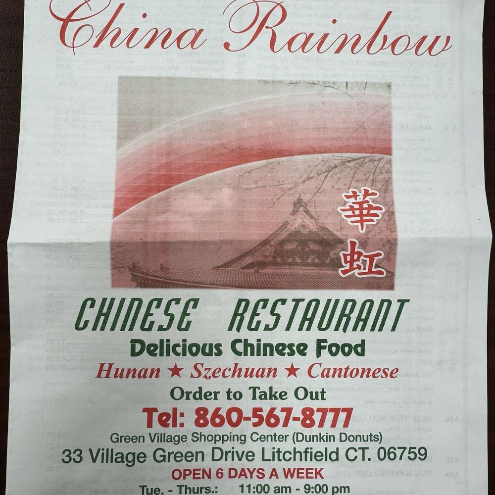 China Rainbow - Menu, May 2025 - Chinese Near Me - Litchfield, Connecticut