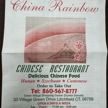 China Rainbow - Menu, May 2025 - Chinese Near Me - Litchfield, Connecticut