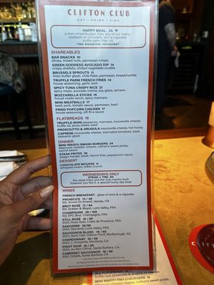 Menu photo 2 Clifton Club Dallas, TX Menu photo 2 Clifton Club Dallas, TX