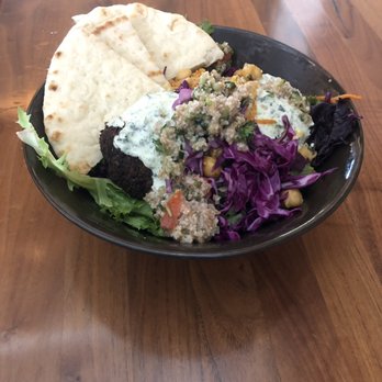 Flagship Commons - Falafel Salad with a side of Pita Bread from Amsterdam. - Food Court Near Me - Omaha, Nebraska Flagship Commons - Falafel Salad with a side of Pita Bread from Amsterdam. - Food Court Near Me - Omaha, Nebraska