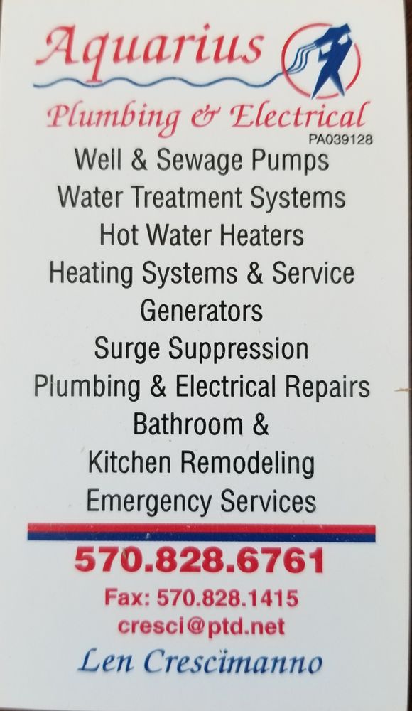 Slide of Aquarius Plumbing & Electric