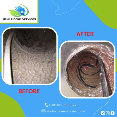 Air Duct Cleaning - Your home’s Indoor Air Quality (IAQ) can have a significant influence on your health and well-being. Our statement mission at ABC Home Services, Inc: ensuring you breathe clean air and have an environment that is free of contaminants and pollutants every time your HVAC is running in your home or place of work.
Air duct cleaning, our specialty, improves your IAQ by cleansing your HVAC system of dust and debris, mold and mildew, and other potentially damaging contaminants.
To protect consumers and regulate air quality, the Environmental Protection Agency (EPA) and National Air Duct Cleaners Association (NADCA) believe you should clean your air ducts regularly.
ABC Home Services, Inc provides the service of cleaning HVAC systems with expert knowledge and efficiency. We use only high-performing, green equipment to clean and maintain your air duct system. Our goal is to get your indoor air quality to be enhanced and improve the life of your HVAC system. Our air duct cleaning technicians will explain the process of cleaning the air ducts system during the walkthrough before the work; they will also explain what has been completed after. We want you to understand what your service includes. Your satisfaction is our goal. If you’re curious about any aspect of our work, don’t hesitate to ask our trained technicians with any questions you might have.
Call us today to get a free quote! Air Duct Cleaning - Your home’s Indoor Air Quality (IAQ) can have a significant influence on your health and well-being. Our statement mission at ABC Home Services, Inc: ensuring you breathe clean air and have an environment that is free of contaminants and pollutants every time your HVAC is running in your home or place of work.
Air duct cleaning, our specialty, improves your IAQ by cleansing your HVAC system of dust and debris, mold and mildew, and other potentially damaging contaminants.
To protect consumers and regulate air quality, the Environmental Protection Agency (EPA) and National Air Duct Cleaners Association (NADCA) believe you should clean your air ducts regularly.
ABC Home Services, Inc provides the service of cleaning HVAC systems with expert knowledge and efficiency. We use only high-performing, green equipment to clean and maintain your air duct system. Our goal is to get your indoor air quality to be enhanced and improve the life of your HVAC system. Our air duct cleaning technicians will explain the process of cleaning the air ducts system during the walkthrough before the work; they will also explain what has been completed after. We want you to understand what your service includes. Your satisfaction is our goal. If you’re curious about any aspect of our work, don’t hesitate to ask our trained technicians with any questions you might have.
Call us today to get a free quote!