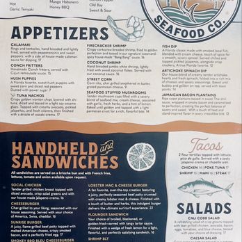 Florida Seafood - Menu 1 - Seafood Near Me - Ormond Beach, Florida