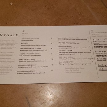 Iron Gate - Brunch & Restaurant Week Menu - New American Near Me - Washington, DC, District of Columbia Iron Gate - Brunch & Restaurant Week Menu - New American Near Me - Washington, DC, District of Columbia
