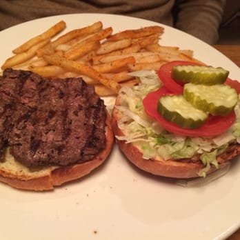 Table Mountain Inn - Buffalo burger with seasoned fries - Hotels Near Me - Golden, Colorado