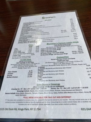Menu photo 3 Shanahan's Bar and Grill Kings Park, NY Menu photo 3 Shanahan's Bar and Grill Kings Park, NY