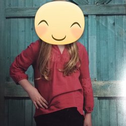 Lifetouch - My niece's Kindergarten pictures. Lifetouch couldn't be bothered to have her straighten her shirt.