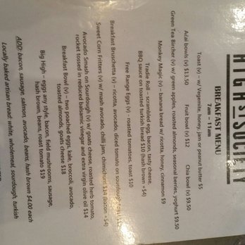 High St Society - Menu - Cafes Near Me - Randwick, NSW High St Society - Menu - Cafes Near Me - Randwick, NSW