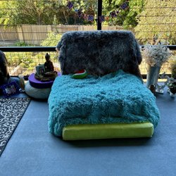 Lap of Love - Olive really liked being outdoors so we set up a Lovely space for her to feel the breeze on her face