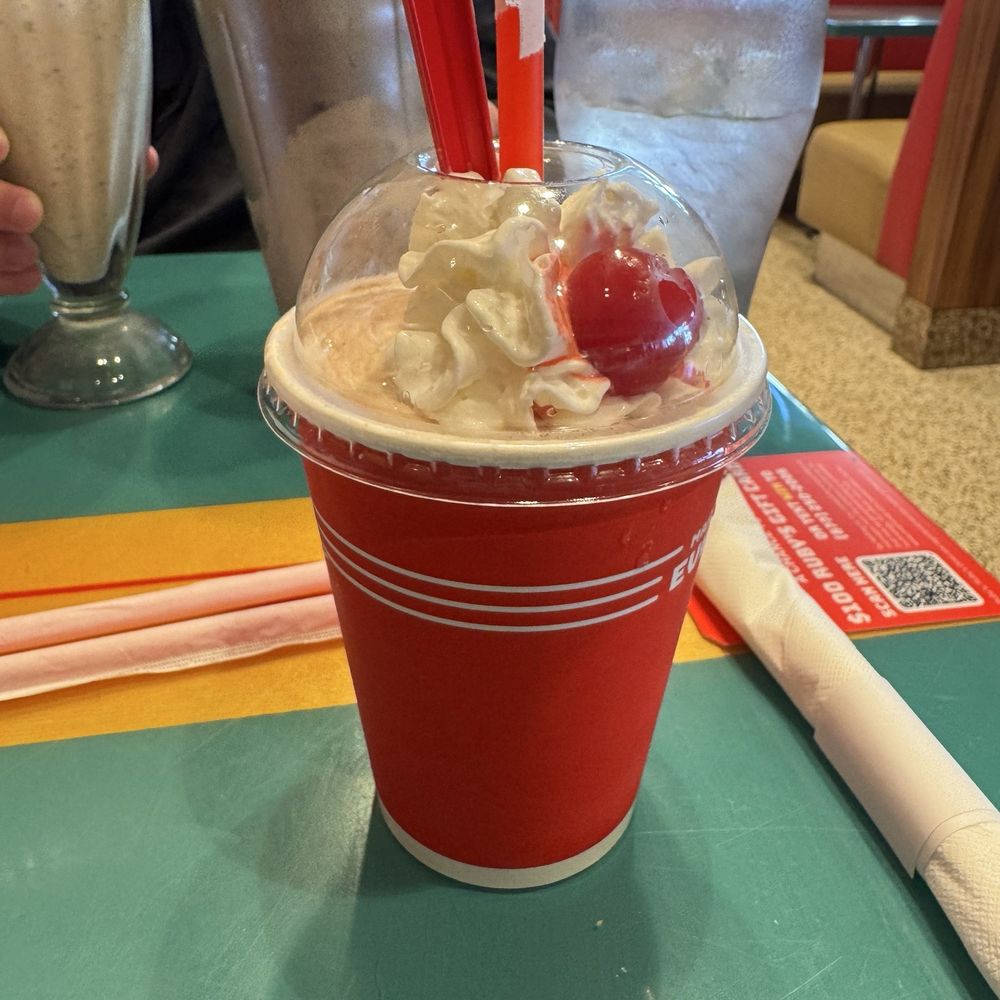 Ruby's Diner - Kids size milkshake - American Near Me - San Clemente, California Ruby's Diner - Kids size milkshake - American Near Me - San Clemente, California