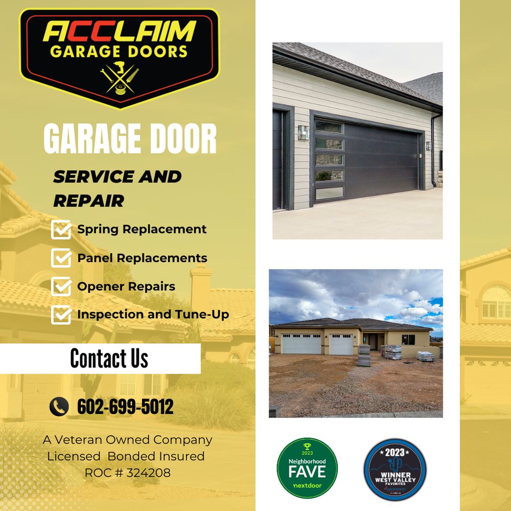 Acclaim Garage Doors - Garage Door Contractor in Peoria, AZ