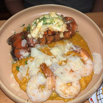 Rusty Pelican - Miami - Lobster and Shrimp Risotto - Seafood Near Me - Key Biscayne, Florida