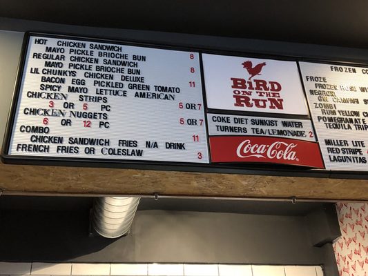 Menu photo 8 Bird On The Run Pittsburgh, PA