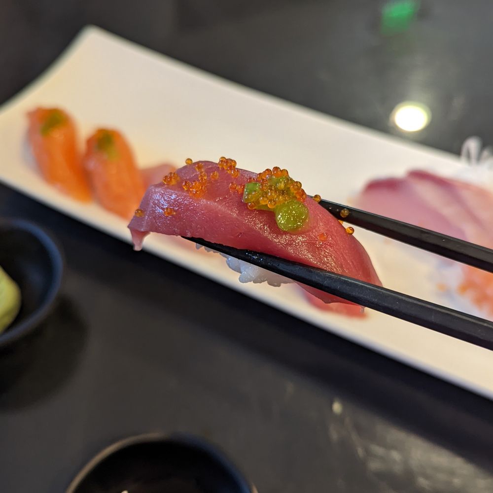 Bashamichi Sushi and Bar - 12/5/21 - Bashamichi Combo. Small nigiri. Average quality. - Japanese Near Me - Millbrae, California