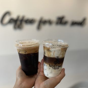 Nostimo Cafe & Tea - Ice black coffee & sesame coffee (must try) - Coffee & Tea Near Me - Westminster, California Nostimo Cafe & Tea - Ice black coffee & sesame coffee (must try) - Coffee & Tea Near Me - Westminster, California