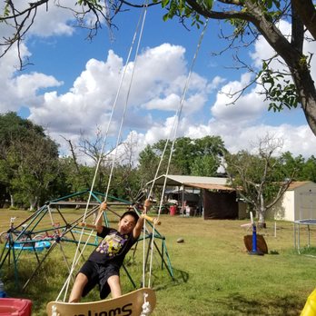 Burge Road Farm - Adorable playground for kiddos to play at in the back.  This one and I both loved the surf swing. - Pick Your Own Farms Near Me - Stockton, California