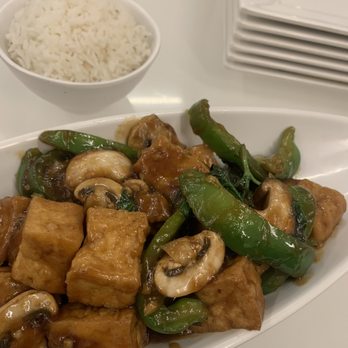 Joy Yee Noodle - Basil mushroom and tofu with white rice - Chinese Near Me - Chicago, Illinois Joy Yee Noodle - Basil mushroom and tofu with white rice - Chinese Near Me - Chicago, Illinois