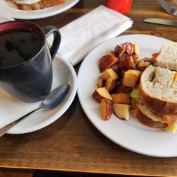 Something Special Croissants - Egg/bacon/avocado/tomato sandwhich on fresh home-made jalapeño sourdough bread!