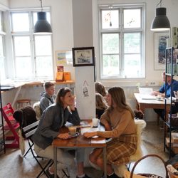 Skotte & Stentoft - The old station house has been converted into a cozy space.
