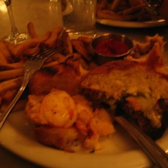 Neptune Oyster - Half of the Oyster Burger/Half of the Lobster Roll with the Fries - Seafood Near Me - Boston, Massachusetts Neptune Oyster - Half of the Oyster Burger/Half of the Lobster Roll with the Fries - Seafood Near Me - Boston, Massachusetts