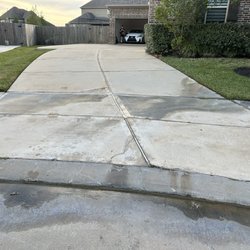 Texas Premier Pressure Washing - Unfinished power washing job