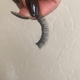 Eyelash extensions  came off in one piece after 2 hours