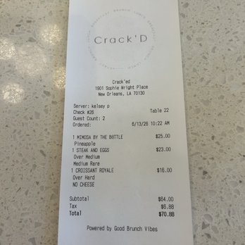 Crack'D Brunch - Breakfast & Brunch Near Me - New Orleans, Louisiana