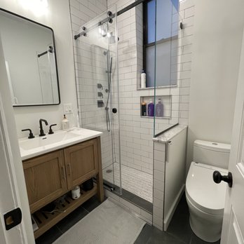 ACR Pro Contractors - Fully Renovated Park Slope, Brooklyn Bathroom Renovation. Work included relocation of the Shower and Vanity. - General Contractors Near Me - Brooklyn, New York ACR Pro Contractors - Fully Renovated Park Slope, Brooklyn Bathroom Renovation. Work included relocation of the Shower and Vanity. - General Contractors Near Me - Brooklyn, New York