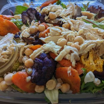 Heroic Italian - Mt Etna Salad (added rotiseerie chicken) - Italian Near Me - Berkeley, California Heroic Italian - Mt Etna Salad (added rotiseerie chicken) - Italian Near Me - Berkeley, California