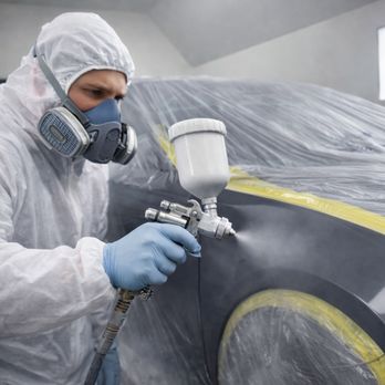 Easy Fix Auto Body - Front fender painting in the paint booth. - Body Shops Near Me - Gardena, California