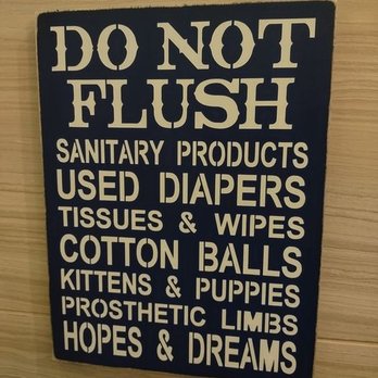 Garphish Brewing Company - restroom sign - Breweries Near Me - Bethel, Minnesota
