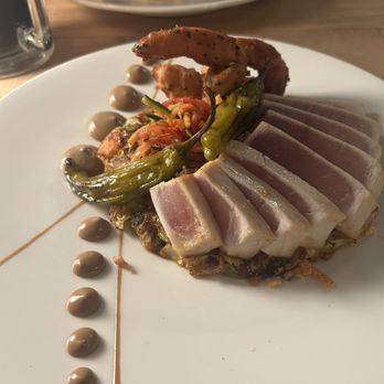 A'Town Bistro - Tombo Ahi Okonomiyaki - New American Near Me - Anacortes, Washington