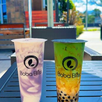 Boba Bliss - Matcha Brown Sugar Pearl Latte & Natural Taro Ube Latte - Bubble Tea Near Me - Mountain View, California