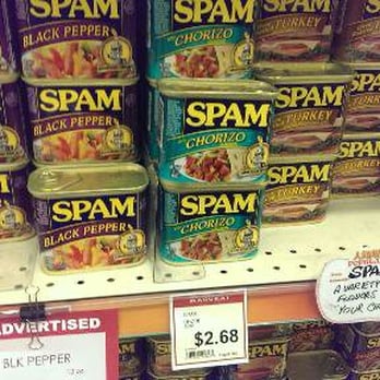 Tokyo Central - SPAM in over a half dozen variations of flavors available at Marukai - International Grocery Near Me - Cupertino, California Tokyo Central - SPAM in over a half dozen variations of flavors available at Marukai - International Grocery Near Me - Cupertino, California