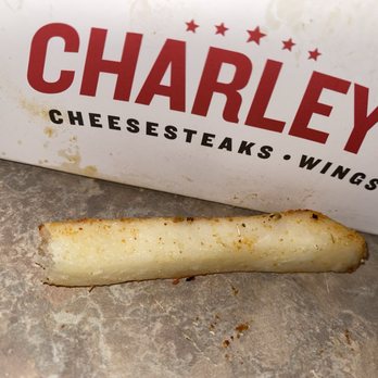 Charleys Cheesesteaks - RAW Cold  Fries!! - Fast Food Near Me - Forney, Texas