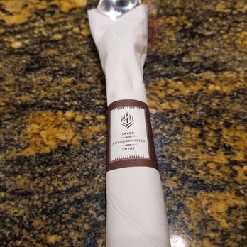 Thunder Cafe - Utensil with Thunder Valley symbol wrap - Cafes Near Me - Lincoln, California Thunder Cafe - Utensil with Thunder Valley symbol wrap - Cafes Near Me - Lincoln, California